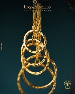 أقراط ذهب عيار 21