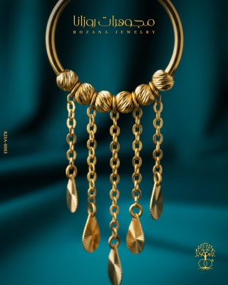 أقراط ذهب عيار 21