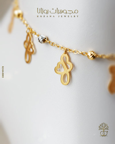 خلخال ذهب عيار 21