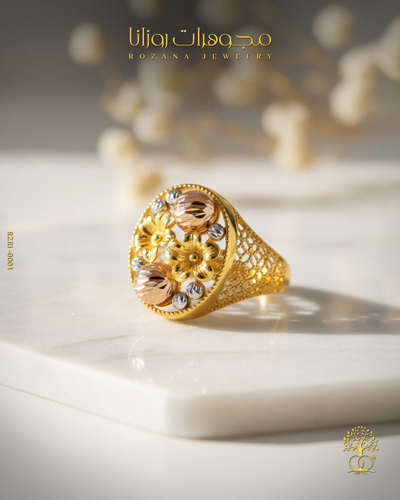 خاتم ذهب عيار 21