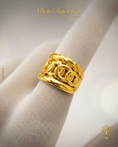 خاتم ذهب عيار 21