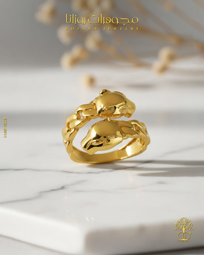 خاتم ذهب عيار 21