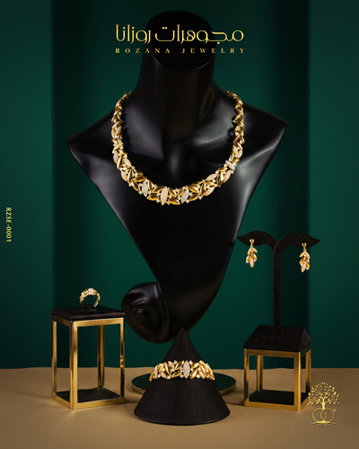 طقم ذهب عيار 21