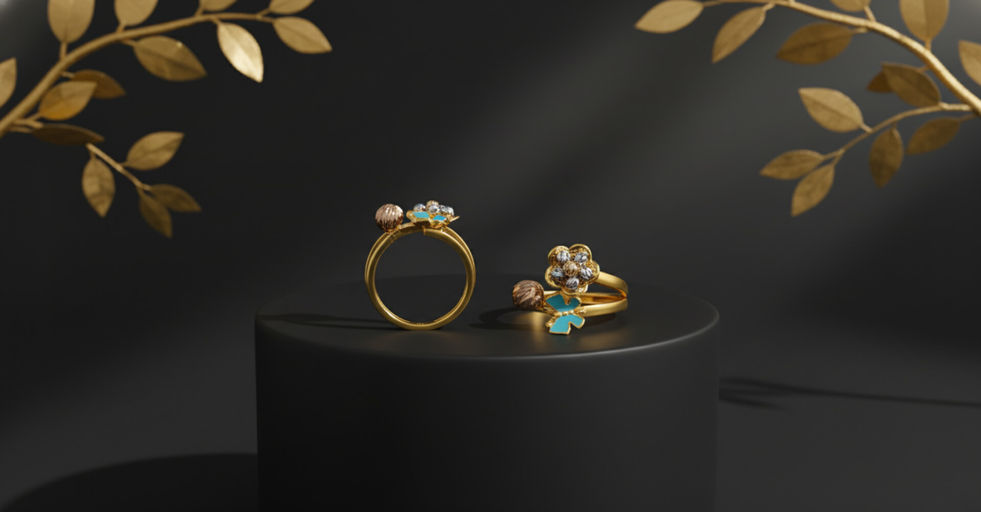 مجوهرات ذهب فاخرة بتصاميم عصرية